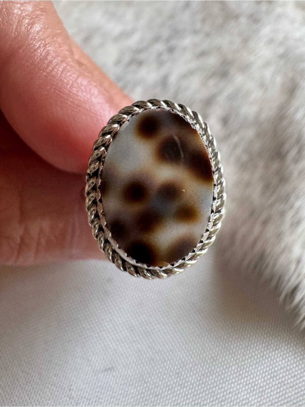 Native American Cowrie Shell Ring
